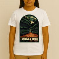 Turkey Run State Park Indiana Vintage Badge T-Shirt