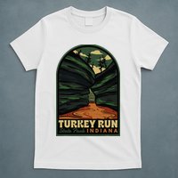 Turkey Run State Park Indiana Vintage Badge T-Shirt