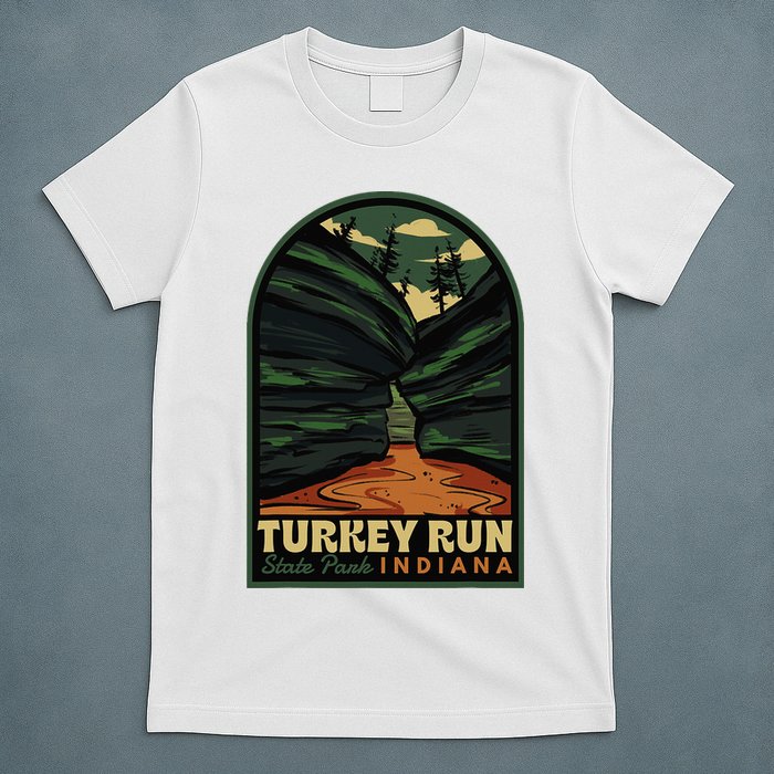 Turkey Run State Park Indiana Vintage Badge T-Shirt