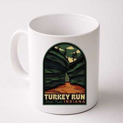 Turkey Run State Park Indiana Vintage Badge Mug