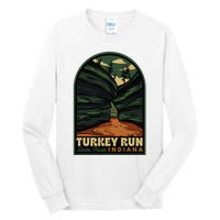 Turkey Run State Park Indiana Vintage Badge Tall Long Sleeve T-Shirt