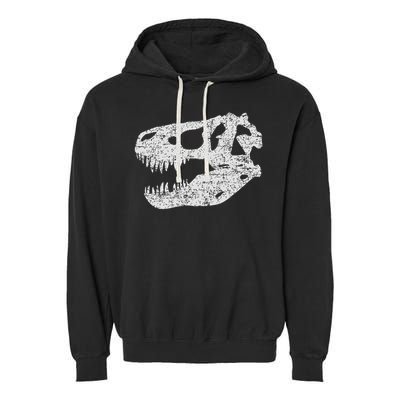 T Rex Skull Tyrannosaurus Rex Dinosaur Fossil Garment-Dyed Fleece Hoodie