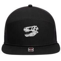 T Rex Skull Tyrannosaurus Rex Dinosaur Fossil 7 Panel Mesh Trucker Snapback Hat