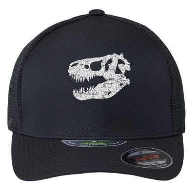 T Rex Skull Tyrannosaurus Rex Dinosaur Fossil Flexfit Unipanel Trucker Cap
