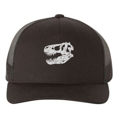 T Rex Skull Tyrannosaurus Rex Dinosaur Fossil Yupoong Adult 5-Panel Trucker Hat