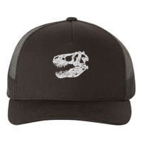 T Rex Skull Tyrannosaurus Rex Dinosaur Fossil Yupoong Adult 5-Panel Trucker Hat