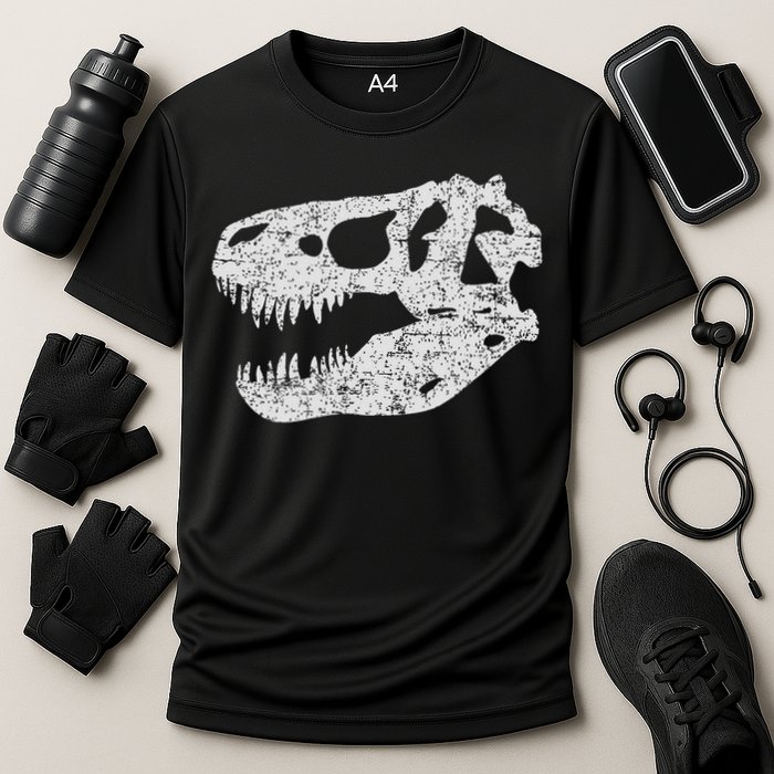 T Rex Skull Tyrannosaurus Rex Dinosaur Fossil Performance Shirt