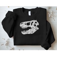 T Rex Skull Tyrannosaurus Rex Dinosaur Fossil Sweatshirt