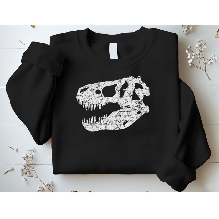 T Rex Skull Tyrannosaurus Rex Dinosaur Fossil Sweatshirt