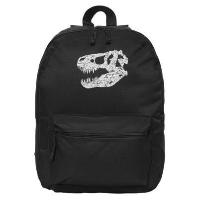 T Rex Skull Tyrannosaurus Rex Dinosaur Fossil 16 in Basic Backpack