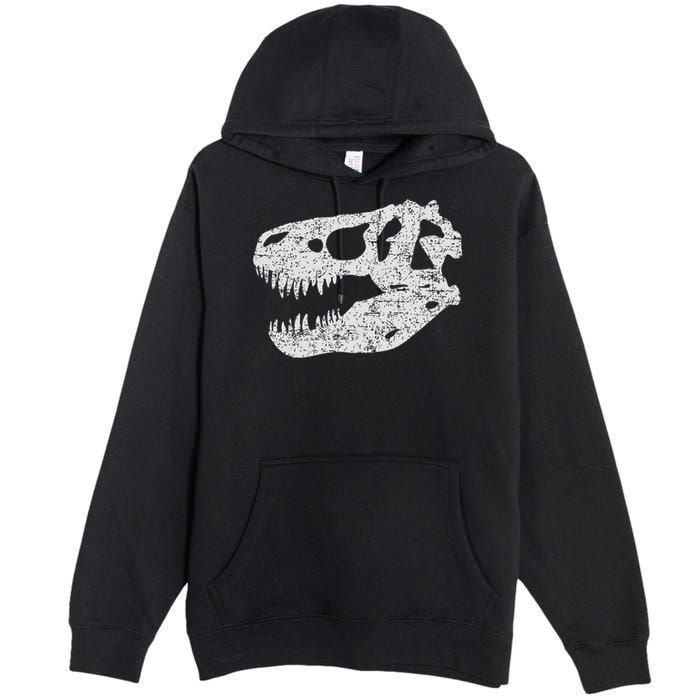 T Rex Skull Tyrannosaurus Rex Dinosaur Fossil Premium Pullover Hoodie
