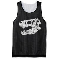 T Rex Skull Tyrannosaurus Rex Dinosaur Fossil Mesh Reversible Basketball Jersey Tank