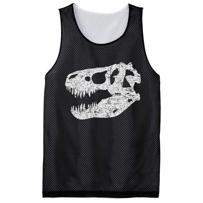 T Rex Skull Tyrannosaurus Rex Dinosaur Fossil Mesh Reversible Basketball Jersey Tank