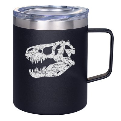 T Rex Skull Tyrannosaurus Rex Dinosaur Fossil 12oz Stainless Steel Coffee Mug