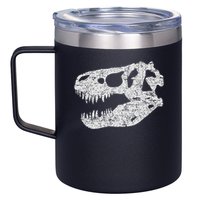 T Rex Skull Tyrannosaurus Rex Dinosaur Fossil 12oz Stainless Steel Coffee Mug