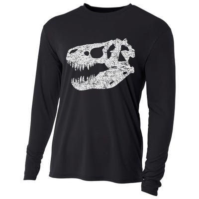 T Rex Skull Tyrannosaurus Rex Dinosaur Fossil Cooling Performance Long Sleeve Crew