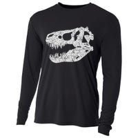 T Rex Skull Tyrannosaurus Rex Dinosaur Fossil Cooling Performance Long Sleeve Crew
