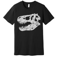 T Rex Skull Tyrannosaurus Rex Dinosaur Fossil Premium T-Shirt