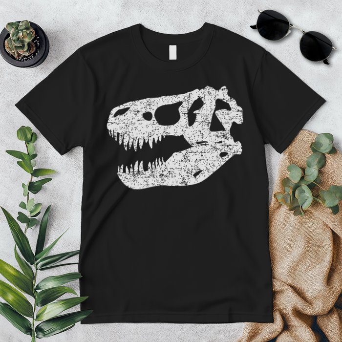 T Rex Skull Tyrannosaurus Rex Dinosaur Fossil Premium T-Shirt
