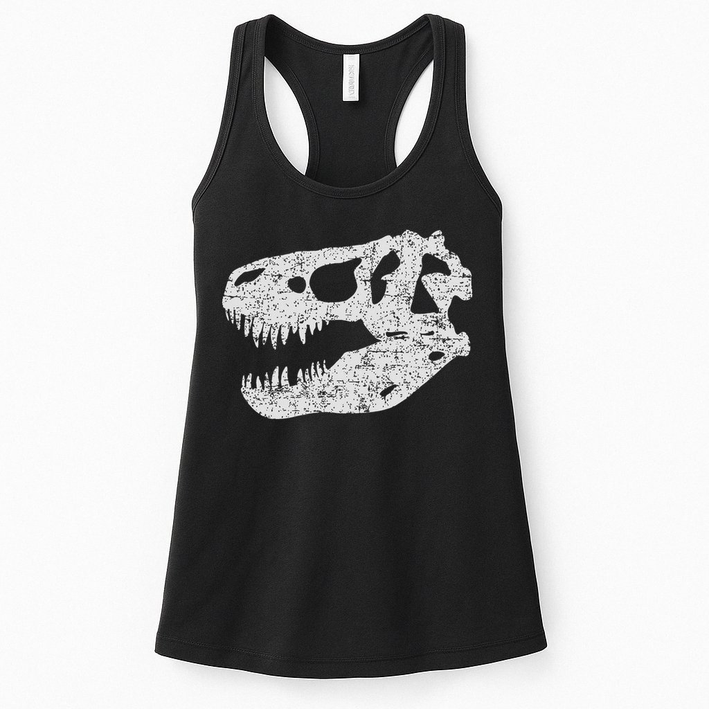 T Rex Skull Tyrannosaurus Rex Dinosaur Fossil Womens Tank Top