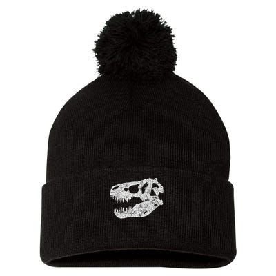 T Rex Skull Tyrannosaurus Rex Dinosaur Fossil Pom Pom 12in Knit Beanie