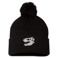 T Rex Skull Tyrannosaurus Rex Dinosaur Fossil Pom Pom 12in Knit Beanie