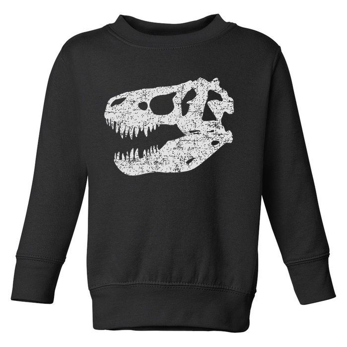 T Rex Skull Tyrannosaurus Rex Dinosaur Fossil Toddler Sweatshirt