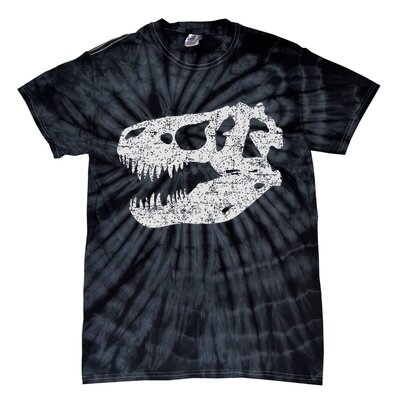 T Rex Skull Tyrannosaurus Rex Dinosaur Fossil Tie-Dye T-Shirt