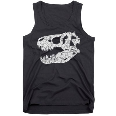 T Rex Skull Tyrannosaurus Rex Dinosaur Fossil Tank Top
