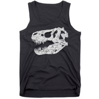 T Rex Skull Tyrannosaurus Rex Dinosaur Fossil Tank Top