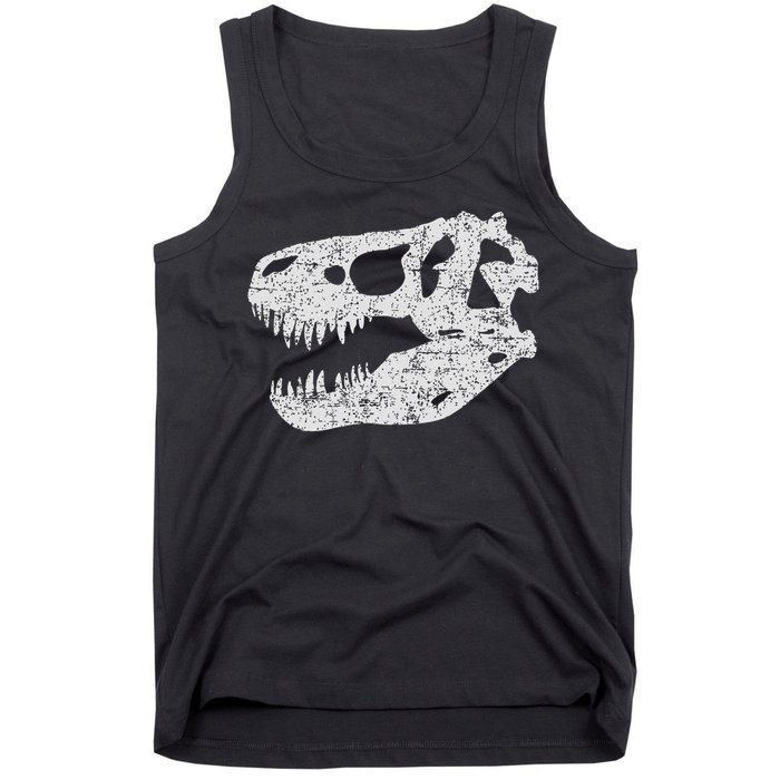 T Rex Skull Tyrannosaurus Rex Dinosaur Fossil Tank Top