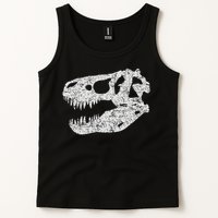 T Rex Skull Tyrannosaurus Rex Dinosaur Fossil Tank Top