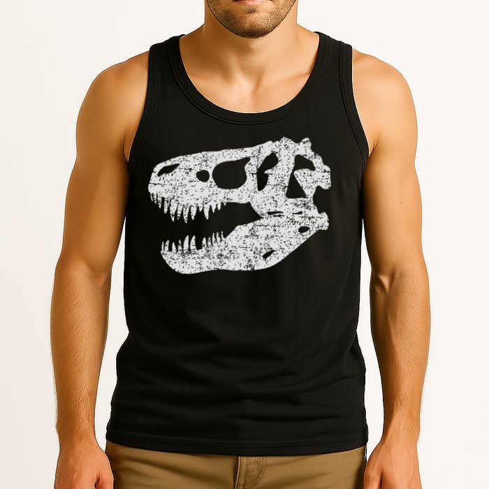 T Rex Skull Tyrannosaurus Rex Dinosaur Fossil Tank Top