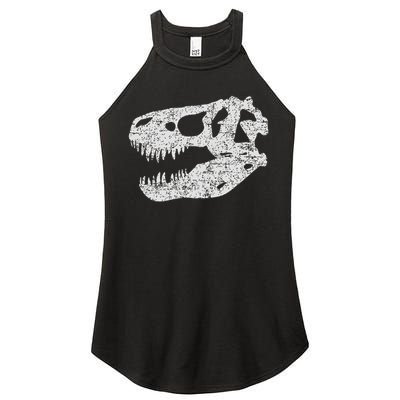 T Rex Skull Tyrannosaurus Rex Dinosaur Fossil Women's Perfect Tri Rocker Tank