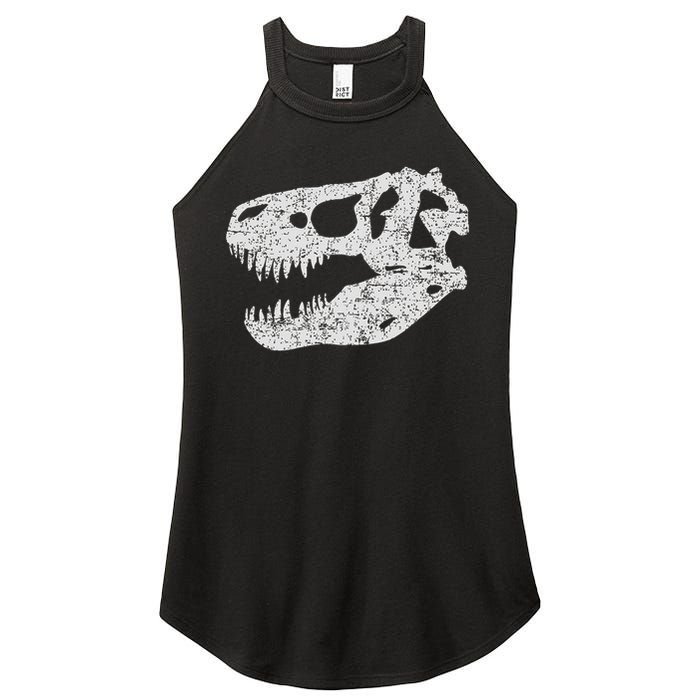 T Rex Skull Tyrannosaurus Rex Dinosaur Fossil Women's Perfect Tri Rocker Tank