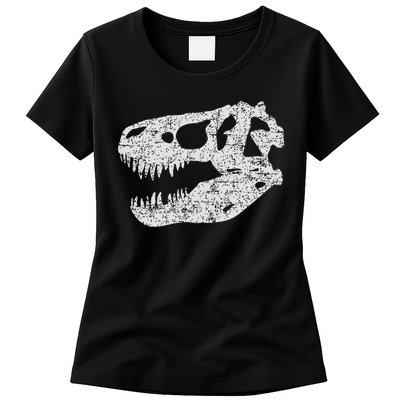 T Rex Skull Tyrannosaurus Rex Dinosaur Fossil Womens T-Shirt