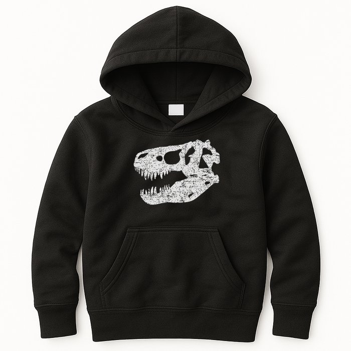 T Rex Skull Tyrannosaurus Rex Dinosaur Fossil Kids Hoodie