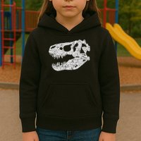 T Rex Skull Tyrannosaurus Rex Dinosaur Fossil Kids Hoodie