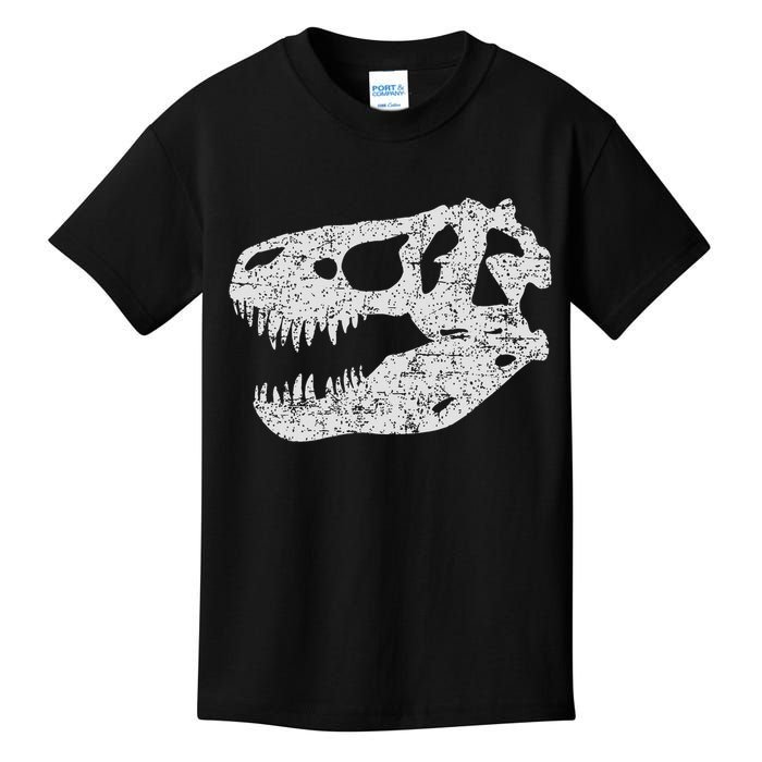 T Rex Skull Tyrannosaurus Rex Dinosaur Fossil Kids T-Shirt
