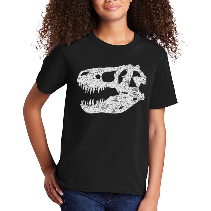 T Rex Skull Tyrannosaurus Rex Dinosaur Fossil Kids T-Shirt