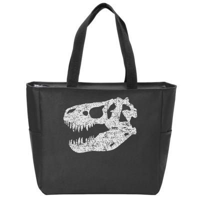T Rex Skull Tyrannosaurus Rex Dinosaur Fossil Zip Tote Bag