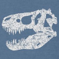 T Rex Skull Tyrannosaurus Rex Dinosaur Fossil Garment-Dyed Sweatshirt