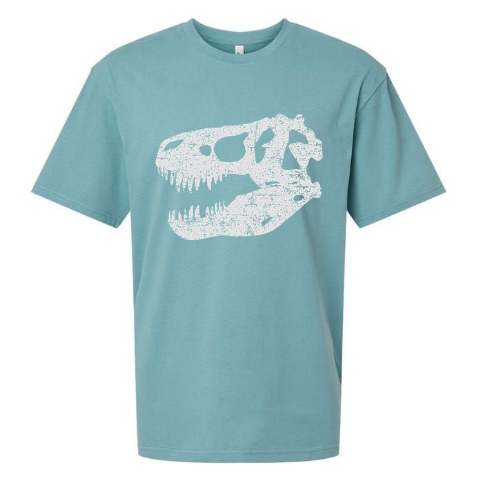 T Rex Skull Tyrannosaurus Rex Dinosaur Fossil Sueded Cloud Jersey T-Shirt