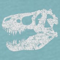 T Rex Skull Tyrannosaurus Rex Dinosaur Fossil Sueded Cloud Jersey T-Shirt