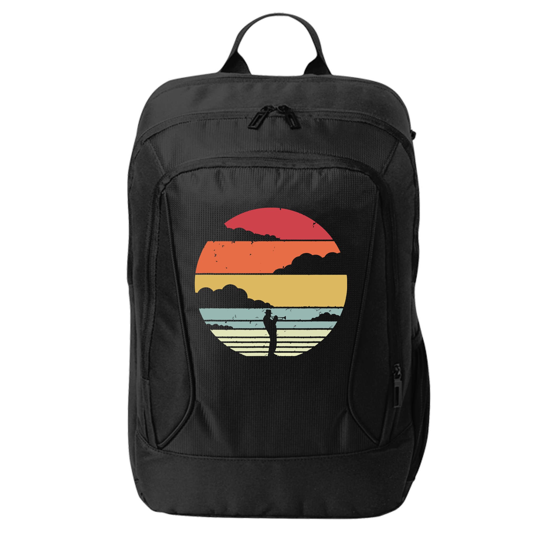 Trumpet Retro Style For Trumpet Player City Backpack