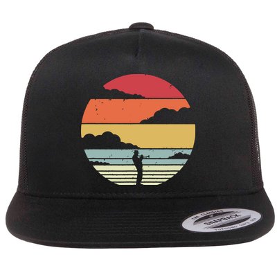 Trumpet Retro Style For Trumpet Player Flatbill Hat