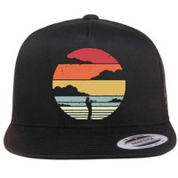 Trumpet Retro Style For Trumpet Player Flat Bill Trucker Hat