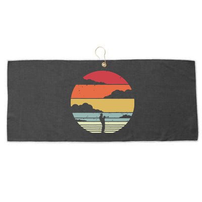 Trumpet Retro Style For Trumpet Player Large Microfiber Waffle Golf Towel