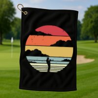 Trumpet Retro Style For Trumpet Player Golf Towel