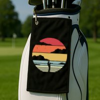 Trumpet Retro Style For Trumpet Player Golf Towel